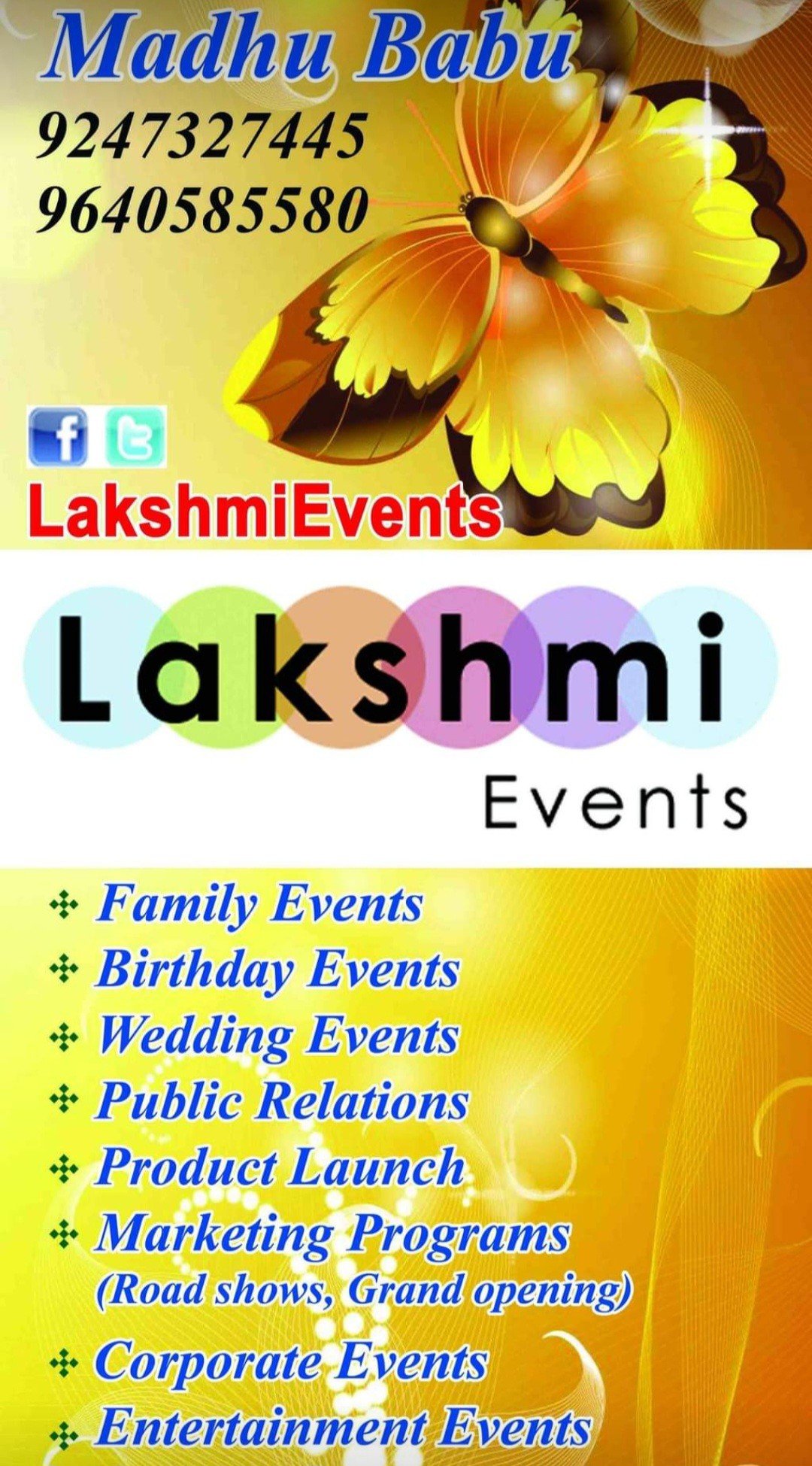 Lakshmi Events 