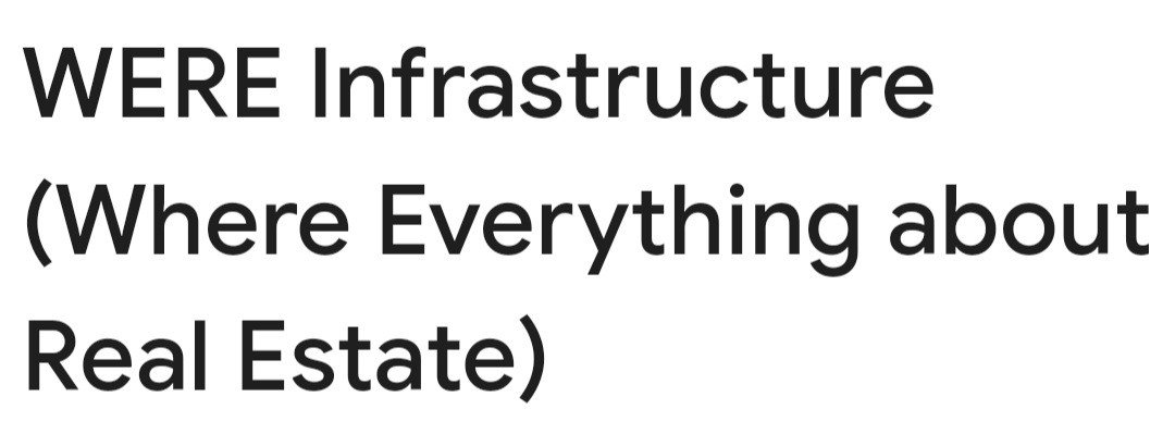 Were infrastructure 
